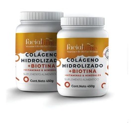 Kit 2 Colgeno Hidrolizado Ms Biotina 450g Cu Natural                                                                                                  