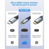 ZeniKon 8K Micro HDMI to HDMI Adapter, HDMI to Micro