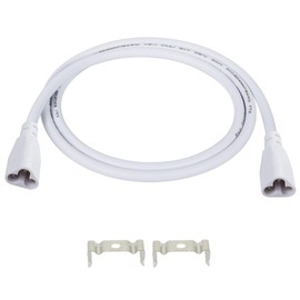 SinLoon UL-LP Certification T5 T8 Male LED Cable 3.3FT LED 3Pin Integrated Tube Male to Male Adapter Extension Cord for Integrated LED Fluorescent Tube Light Bulb Lamp Holder (1 Pack/1M)