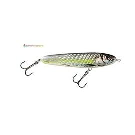 Salmo Sweeper Sinking Jerkbait Wobbler for Pike Zander Perch Predator Fishing 10 cm / 19 g / Sinking / 0.5 m Silver Chartreuse Shad