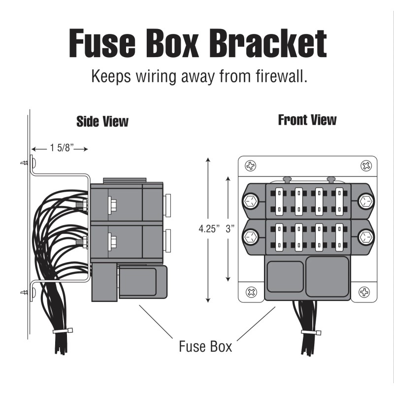 TDOG ECU and Fuse Box Brackets for FiTech Ultimate LS