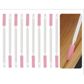 Crevice Cleaning Brushes Tool kit Small Brush Disposable Toilet Brush Deep Cleaning Brush Shower Nozzle Anti-Clogging Pore Gap for Gap Corner of Stove Hard to Reach Cleaning Tools(Pink Slim Cloth)