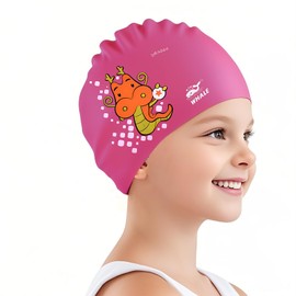 Kids Swim Cap Cute Animal Print Swimming Cap Suitable for Boys and Girls Aged 3-16 Years Old(Chinese Dragon Print Pattern)