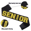 6pcs Black Senior 2026 Sashes with Gold Glitter Printing Letters，2026