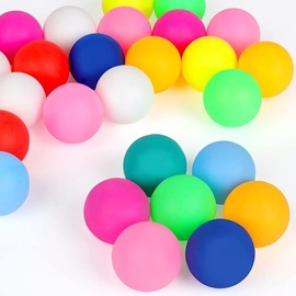28 Pcs Ping Pong Balls, 40mm Table Tennis Balls, Ideal for Games, Arts, and Pet Toys - Color: Mix colors