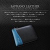 GROOVE GEAR ggs-1031 Men's Bi-fold Wallet, Mini Wallet, Saffiano, Genuine