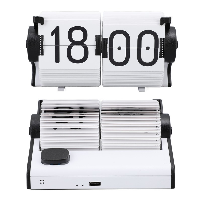 Digital Flip Down Clock Multifunction Mechanical Automatic Down Page Desk