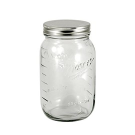 Grant Howard Glass storage jar, Clear