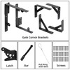 2 Sets Gate Kit Gate Corner Brace Bracket Heavy Duty
