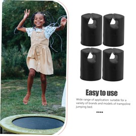 Mipcase 6pcs Plastic Cap Cover Pole Trampoline Top Covers Parts Caps Replacement Trampoline Accessory Trampoline Frame Accessories Trampoline Part Accessories for Trampoline Black