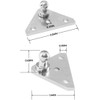 10 mm Ball Studs Mounting Brackets for Lift Support Shock/Gas