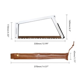 Folding Handsaw, High Manganese Steel + Aluminum Alloy + Nylon, Multifunctional Rectangular Saw for Outdoor Camping Survival Woodworking (Silver)