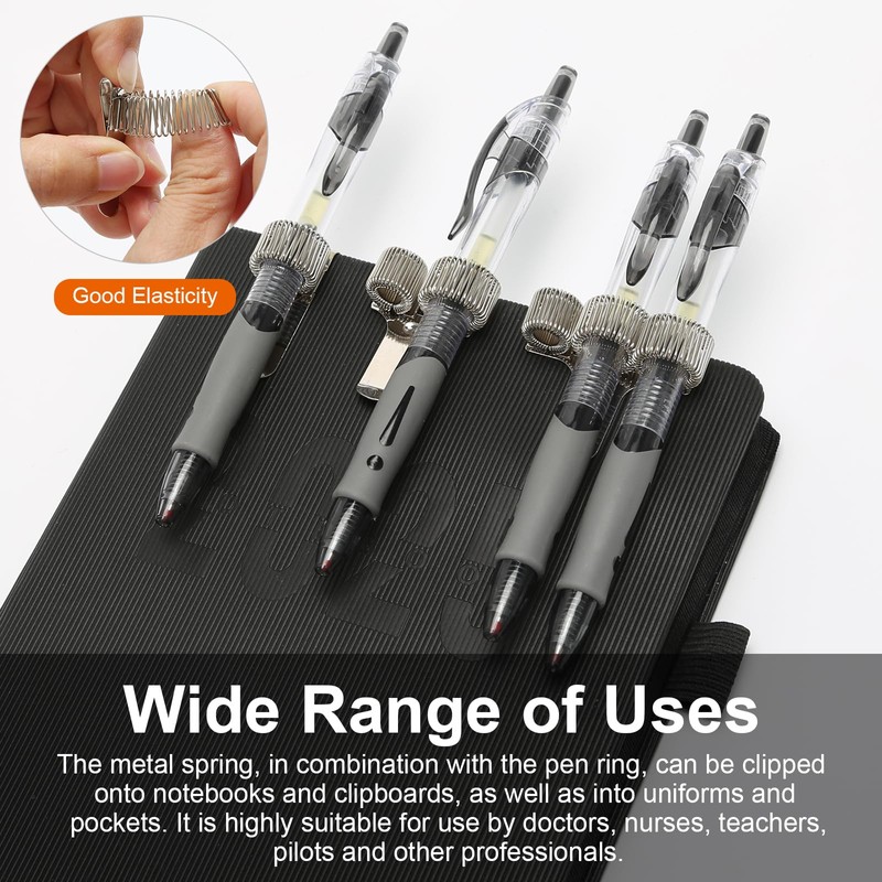 3 Pcs Pen Holder Clips Spring, Metal Pen Pocket Clip,