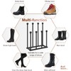 22.5 Inches Free Standing Shoe Racks, Tall Black Metal Boot