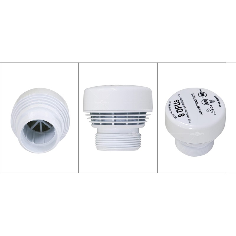 Highcraft Air Admittance Valve 1-1/2"’ MIP, White