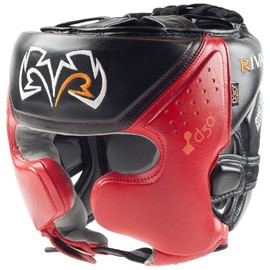 RIVAL Boxing RHG10 Intelli-Shock Headgear, D3O Front and Side Padding, Hook and Loop Back Adjustment with Lace on Top, and Anatomical Rear Head Pad Every Time