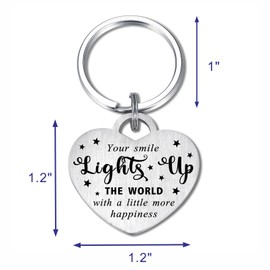 Levole Inspiration Keyring Motivational Gifts Mental Health Keychain Daily Affirmation Inspiration Uplifting Quotes Reminder Gift for Her Him Hug Gifts Self Love