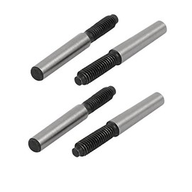 uxcell M6x21mmx50mm 45# Carbon Steel External Thread Metric Taper Pin Fasteners 4pcs