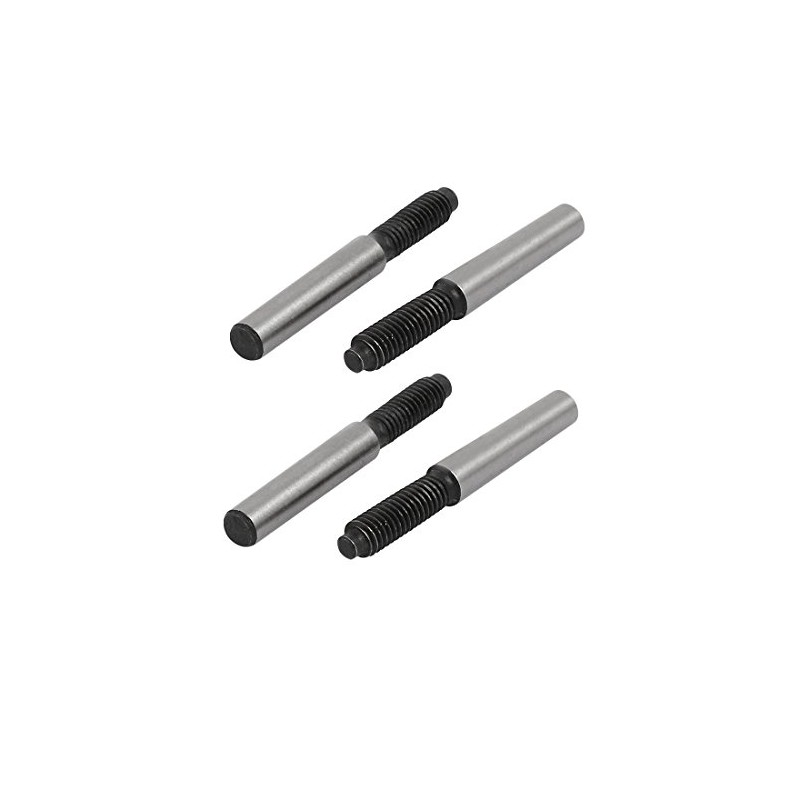 uxcell M6x21mmx50mm 45# Carbon Steel External Thread Metric Taper Pin