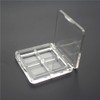luzen 3Pcs Empty Eyeshadow Palette Box Clear Plastic DIY Refillable