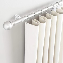 Oualhoo - Soporte para barra de cortina blanco, soportes para barras de cortina, soporte para barra de hasta 1 pulgada con soportes de pared y tornillos, 6 unidades