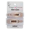 Morgan Simianer Xo Scunci Hair Clips (Clear Beaded Snap Clips)