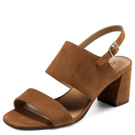 Aerosoles Women's EMMEX Heeled Sandal, Tan PU, 10 Wide