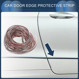 INFINAUTO Universal Car Door Edge Guards, Exterior 19.69ft U-Shaped Door Scratch Protection Guard PVC Clear, 1 Pc