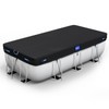 Holiwei 12x24 Ft Rectangular Pool Cover with Reflective Strips for