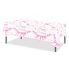 Adirasenotek 3Pcs Pink Bow Table Cloth Party Tablecovers Coquette Birthday