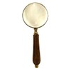 8' Old Fashioned Brass Magnifying Glass: Magnifier with Wood Handle