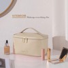 KITENROM Makeup Bag Portable Travel Cosmetic Bag with Brush Holder，Waterproof