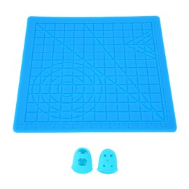 3D Pen Drawing Tool, 3D Printing Pen Mat, Convenient in Different Shapes with Basic Stencils, Finger Caps for 3D Printer for Adults for Kids