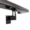 Modern Aluminum Handrail Grab Bar Kit, Adjustable Steel Brackets Included,