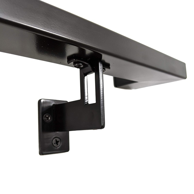 Modern Aluminum Handrail Grab Bar Kit, Adjustable Steel Brackets Included,