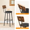 HOOBRO Bar Stools, Set of 2 Bar Stools with PU