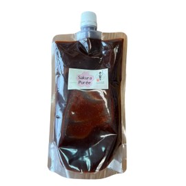 CHINRIU HONTEN - Sakura Cherry Blossom Puree - Ideal for Making Ice Creams, Shakes and Lates 500g | 17.6oz - Gluten- & GMO-free