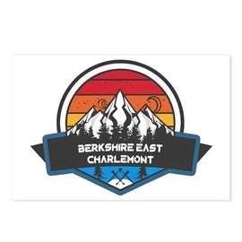 CafePress Berkshire East Ski Charlemont Massachusetts Postcards (Package of 8), 6"x4" Printed Note Card