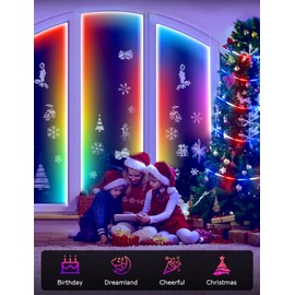 Prowemst Continuous Connection RGB 300LED Strip Lights, 50FT Smart LED Lights for Bedroom, Bluetooth LED Lights APP Control, Color Changing LED Lights Music Sync for Gaming Room, Indoor