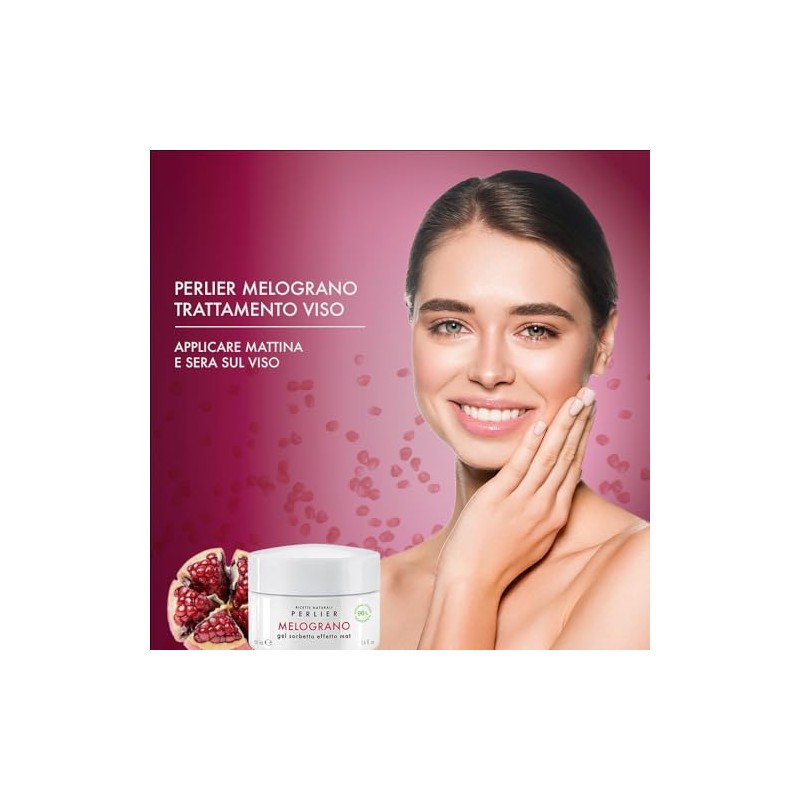 Gel facial de sorbete matificante de granada
