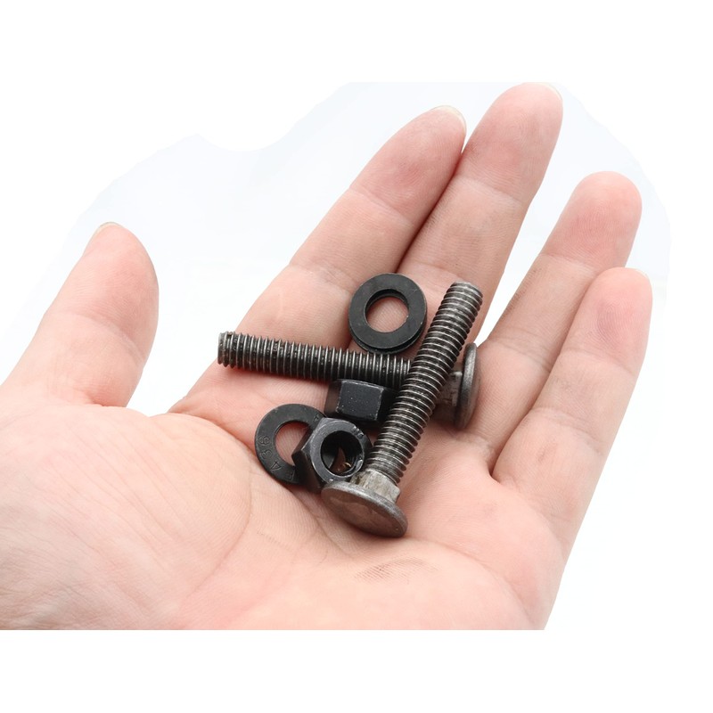 LBY 10 Sets Carriage Bolts Screws Assortment Kit, 5/16-18 x