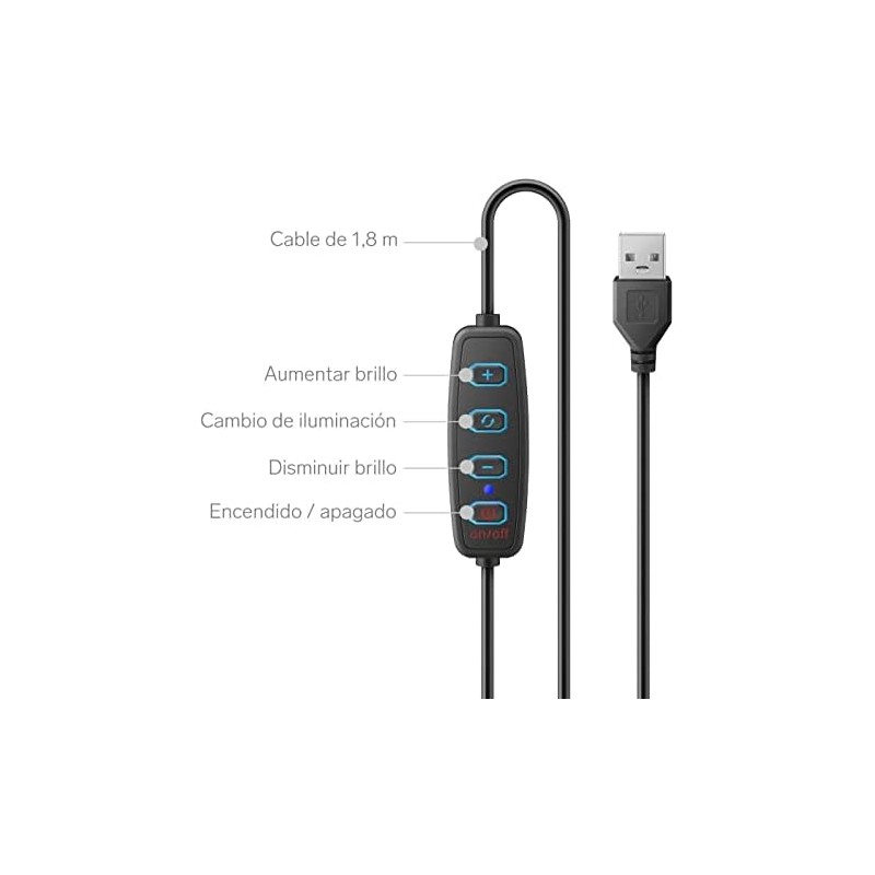 STEREN Aro de luz LED para Selfie MOV-039