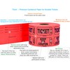 Tacticai 500 Raffle Tickets, Red (1 of 8 Colors), Double