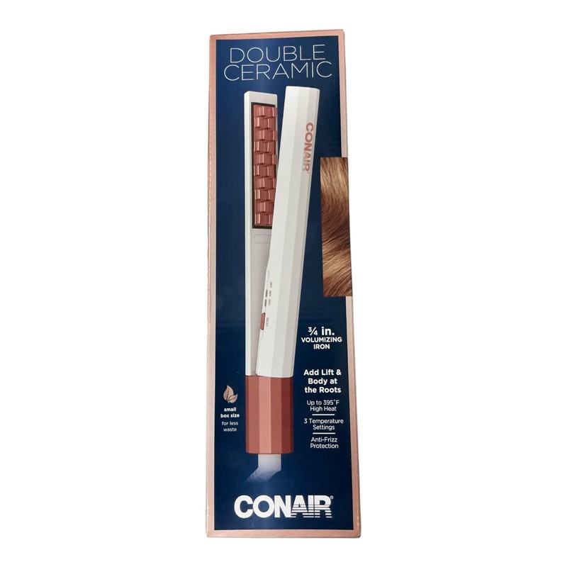 Conair Double Ceramic 3/4” Volumizing Root Lifter Hair Iron