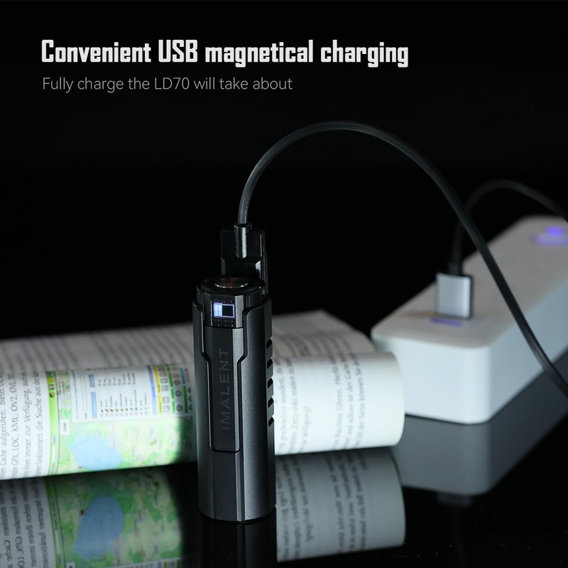 IMALENT LD70 EDC Flashlight Led Rechargeable Torch, Powerful Flashlight 4000