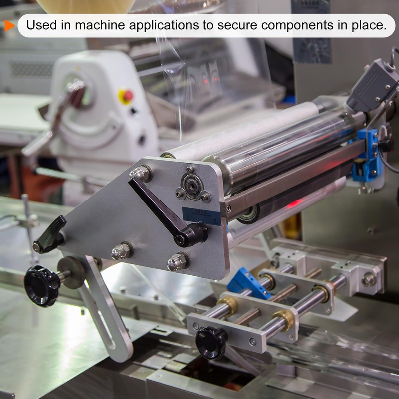 sourcing map 8pcs Adjustable Clamping Lever Handles M6 x 20mm