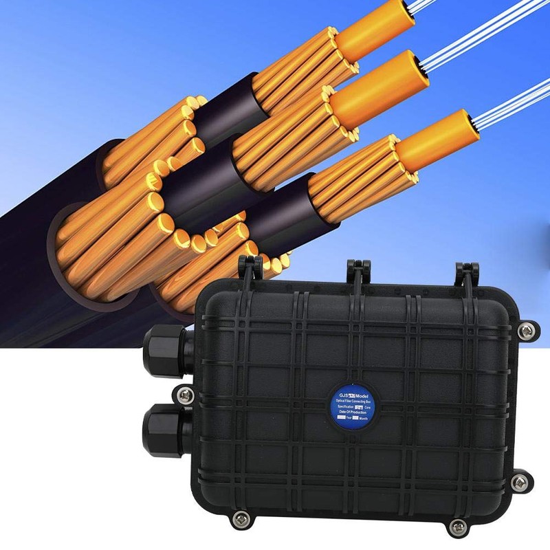 Fiber Termination Box, 1 in 1 Out Horizontal Fiber Optic