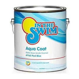 In The Swim Aqua Coat Water-Base Swimming Pool Paint - White 1 Gallon