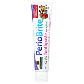 Nature's Answer PerioBright®, Kids' Fluoride-Free Toothpaste with Xylitol, Strawberry, 4 oz (113.4 g)