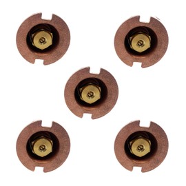 Poolzilla (5 Pack) Brass Pop-Up Flush Head Sprinkler with Full Pattern Spray Nozzle - Compatible with Flush Heads from Orbit, Champion and Other Major Brands - 1-½’’ Inch Pop-Up Height